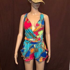 Multicolored Fashionable Romper